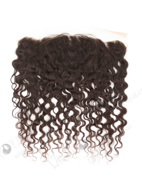 Brazilian Virgni Hair 16" Natural Curly Natural Color Lace Frontal WR-LF-005