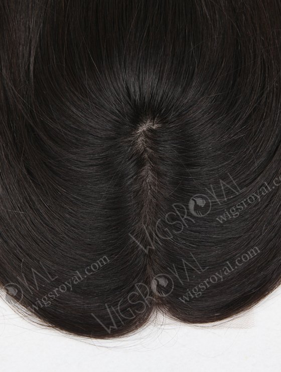 5.9"*4.5" Indian Virgin Hair 18" Straight Natural Color All Silk Top Closure with Lace Lip WR-LC-007-11311