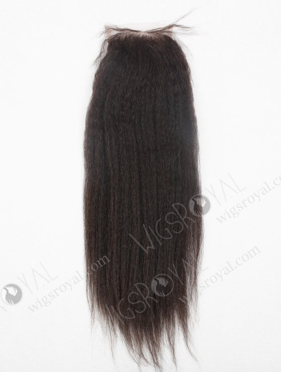 Indian Remy Hair 16" Kinky Straight Natural Color Top Closure WR-LC-006-11300