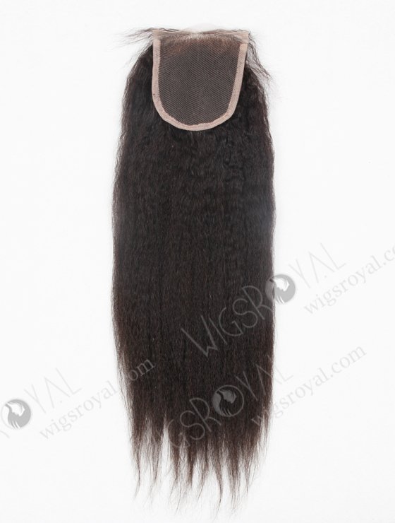 Indian Remy Hair 16" Kinky Straight Natural Color Top Closure WR-LC-006-11301