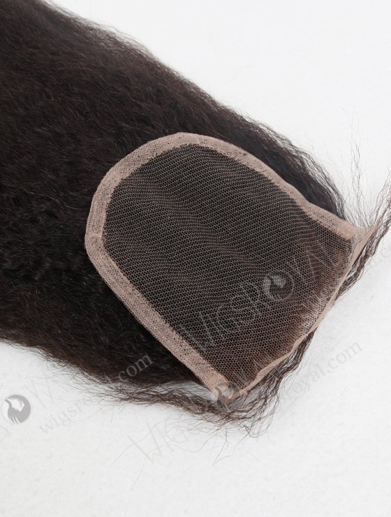 Indian Remy Hair 16" Kinky Straight Natural Color Top Closure WR-LC-006-11302