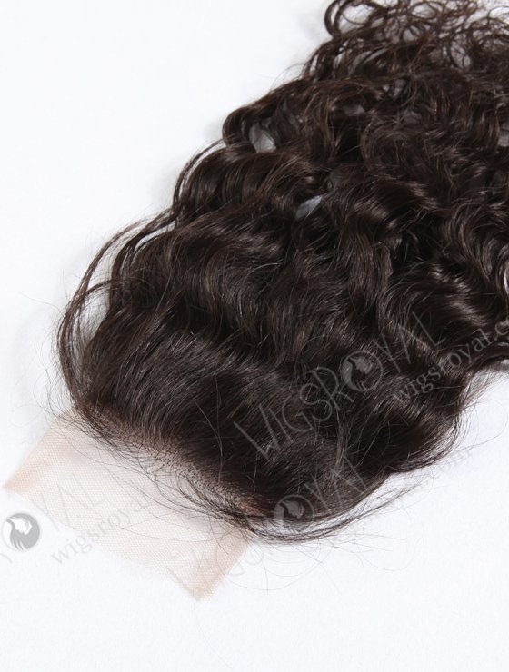 Brazilian Virgin Hair 12" Natural Curly Natural Color Top Closure WR-LC-002-11279