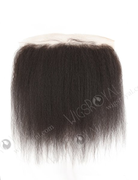 Brazilian Virgni Hair 14" Kinky Straight Natural Color Lace Frontal WR-LW-006