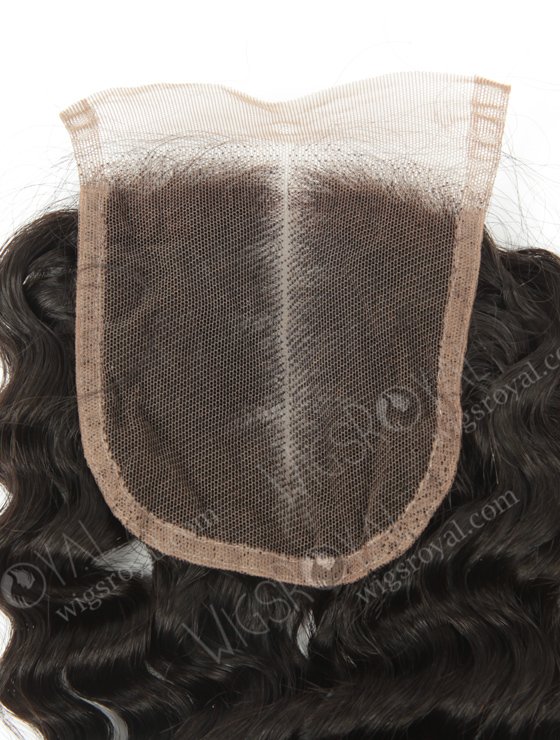 Pre-plucked Hair Line Center Part 14''Indian Virgin Natural Color Curl As Pictures Top Closures WR-LC-011-11368