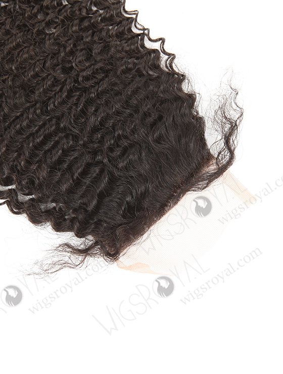 Brazilian Virgin Hair 14" Kinky Curl Natural Color Top Closure WR-LC-024-11458