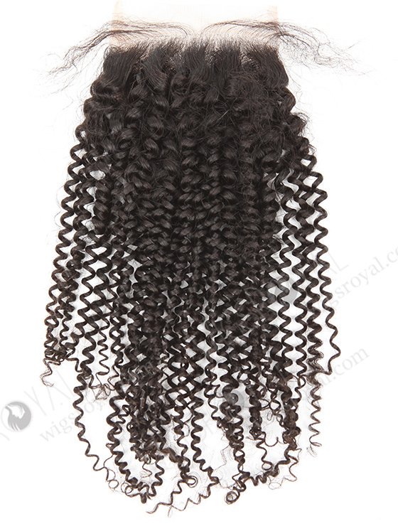Brazilian Virgin Hair 16" 7mm Curl Natural Color Top Closure WR-LC-022-11443