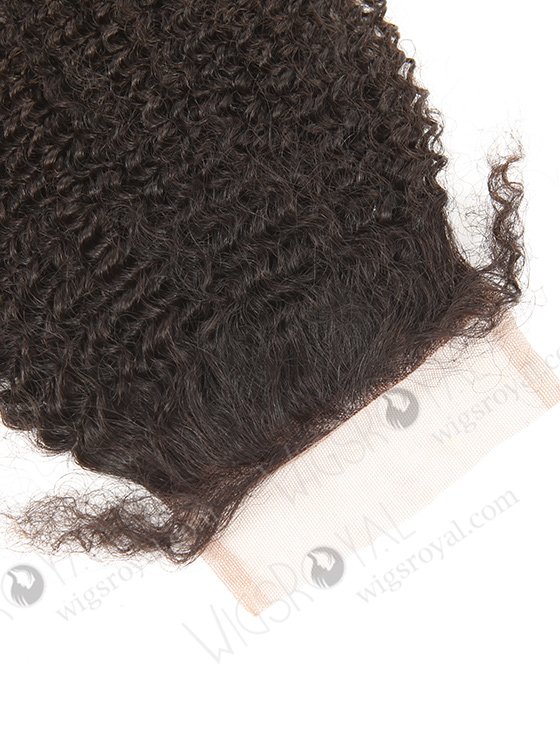 Brazilian Virgin Hair 12" Afro Curl 4mm Natural Color Top Closure WR-LC-021-11438
