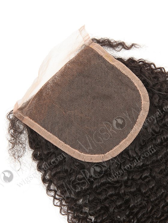 Brazilian Virgin Hair 12" Afro Curl 4mm Natural Color Top Closure WR-LC-021-11440