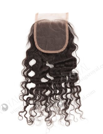 Brazilian Virgin Hair 14" Molado Curl Natural Color Top Closure WR-LC-026