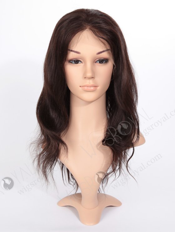 In Stock Indian Remy Hair 16" Natural Straight Natural Color Full Lace Wig FLW-01170