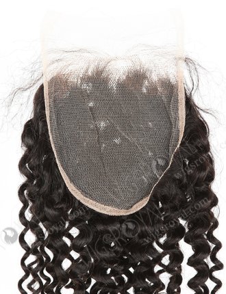 Brazilian Virgin Hair 18" Deep Wave Natural Color Top Closure WR-LC-029 