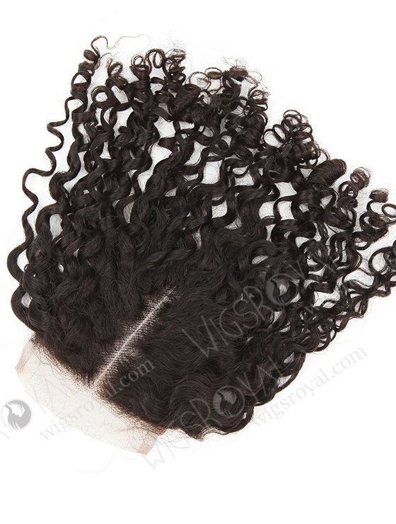 Brazilian Virgin Hair 12" Tight Curl Natural Color Top Closure WR-LC-027-11540