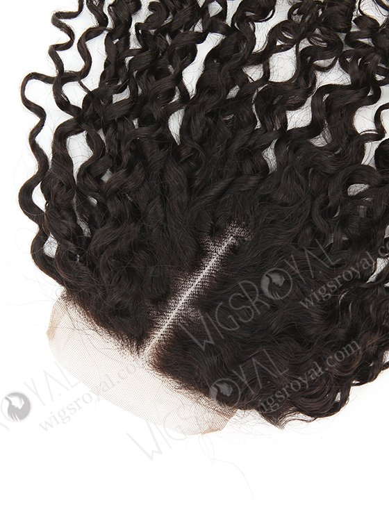 Brazilian Virgin Hair 12" Tight Curl Natural Color Top Closure WR-LC-027-11544
