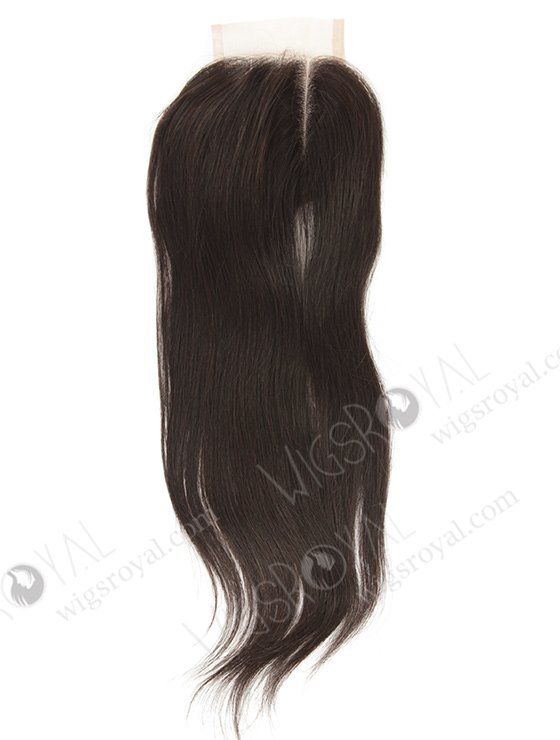 Indian Remy Hair 14" Straight Natural Color 3 part Top Closure WR-LC-031-11582