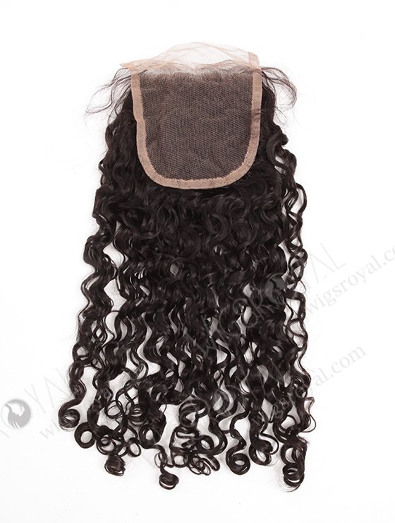 Brazilian Virgin Hair 16" Tight Curl Natural Color Top Closure WR-LC-028-11550