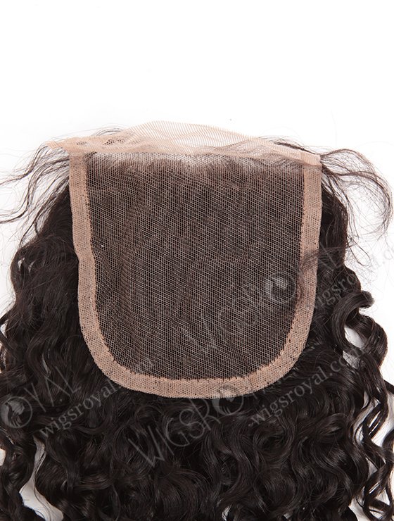 Brazilian Virgin Hair 16" Tight Curl Natural Color Top Closure WR-LC-028-11551