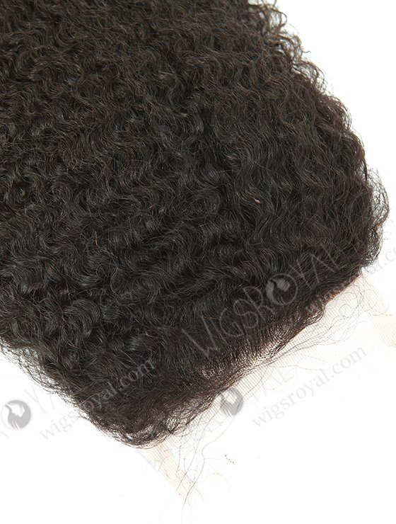 Brazilian Virgin Hair 14" Jeri Curl Natural Color Top Closure WR-LC-025-11534