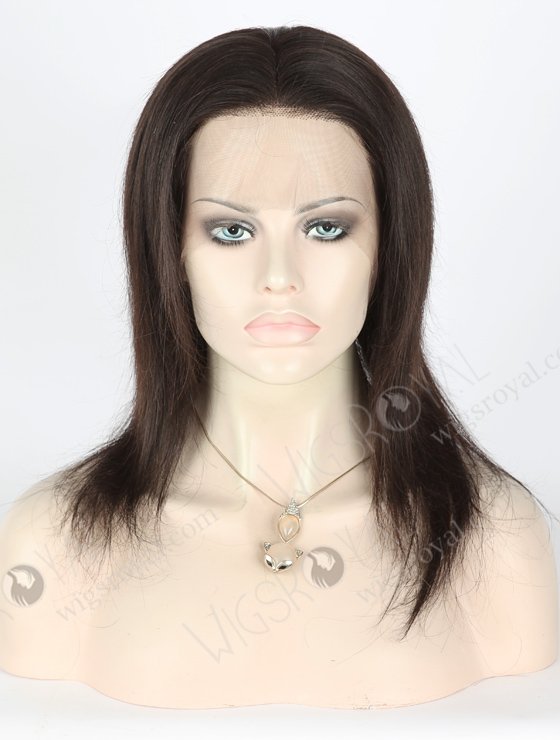 In Stock Brazilian Virgin Hair 10" Straight Natural Color Full Lace Wig FLW-04144