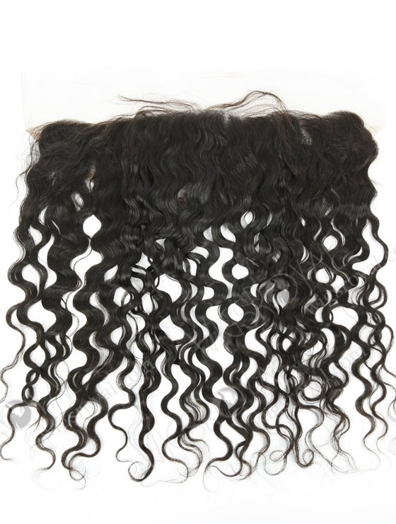 In Stock Indian Remy Hair 14" Natural Curly Natural Color Lace Frontal SKF-077-12271