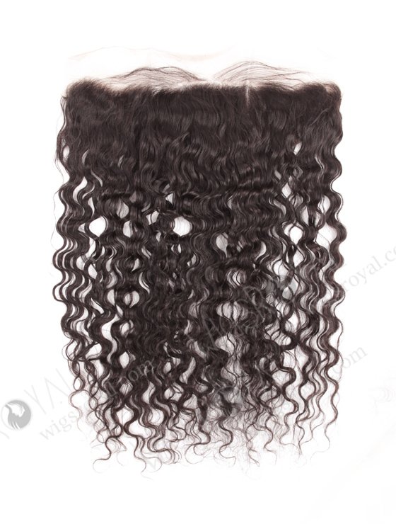 In Stock Indian Remy Hair 18" Natural Curly Natural Color Lace Frontal SKF-081-12299