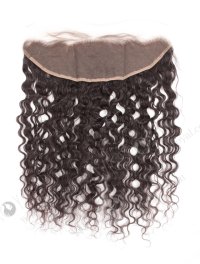 In Stock Indian Remy Hair 18" Natural Curly Natural Color Lace Frontal SKF-081