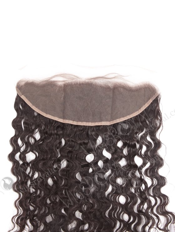 In Stock Indian Remy Hair 18" Natural Curly Natural Color Lace Frontal SKF-081-12300