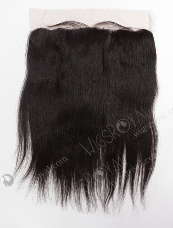 In Stock Indian Remy Hair 16" Light Yaki Natural Color Lace Frontal SKF-071-12333
