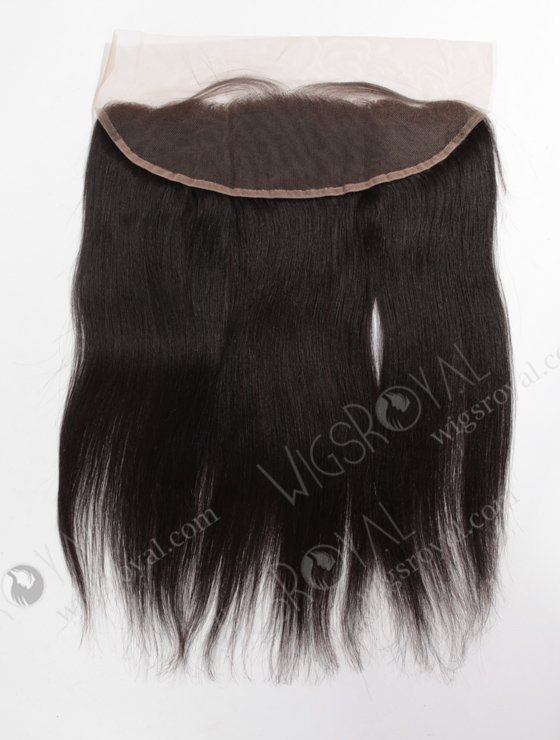 In Stock Indian Remy Hair 16" Light Yaki Natural Color Lace Frontal SKF-071-12334