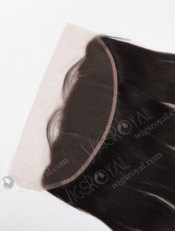 In Stock Indian Remy Hair 16" Light Yaki Natural Color Lace Frontal SKF-071-12335
