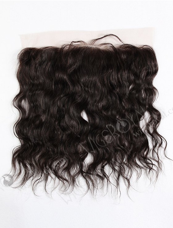 In Stock Indian Remy Hair 14" Natural Wave Natural Color Lace Frontal SKF-040-11945