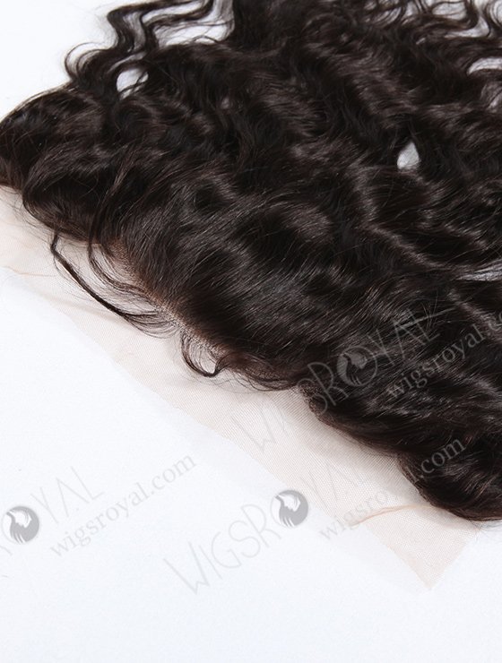 In Stock Indian Remy Hair 14" Natural Wave Natural Color Lace Frontal SKF-040-11948