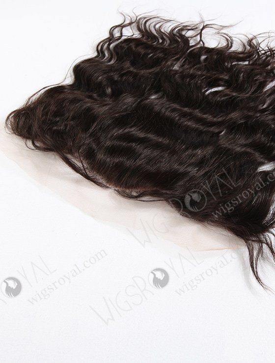 In Stock Indian Remy Hair 12" Natural Wave Natural Color Lace Frontal SKF-039-11941