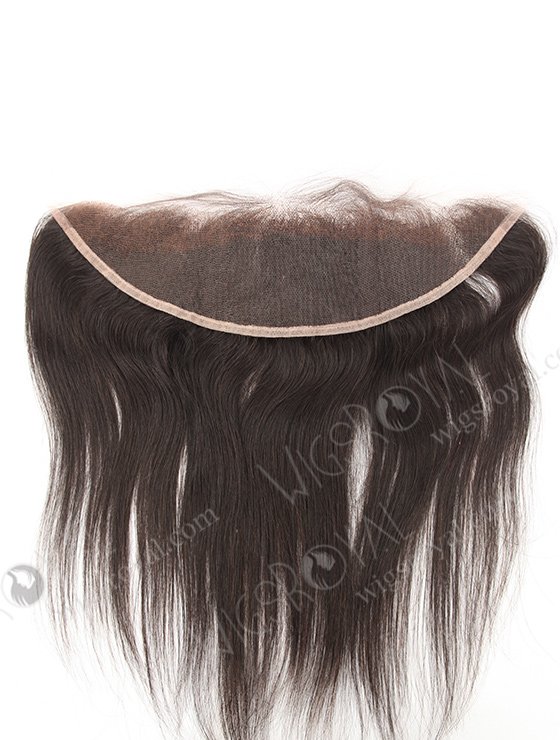 In Stock Indian Remy Hair 12" Straight Natural Color HD Lace Frontal SKF-100-11853