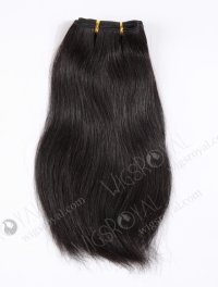 In Stock Chinese Virgin Hair 12" Natural Straight 1B# Color Machine Weft SM-706