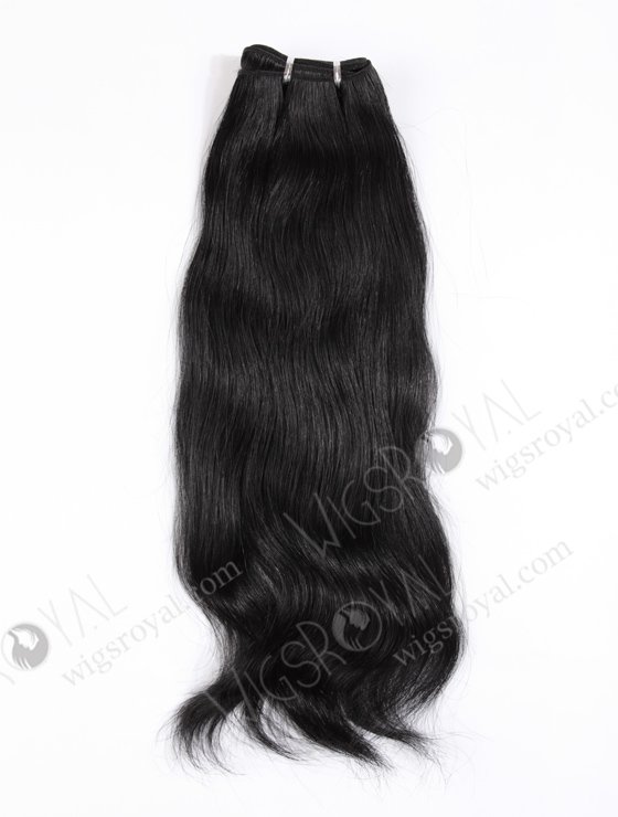 In Stock Chinese Virgin Hair 18" Natural Straight 1# Color Machine Weft SM-711