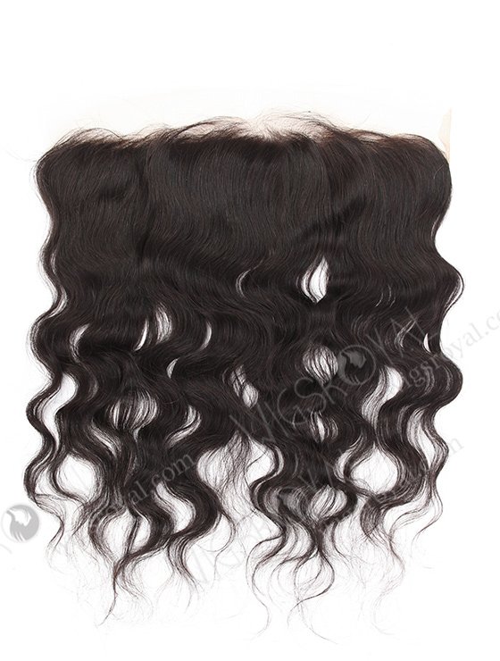 In Stock Indian Remy Hair 16" Natural Wave Natural Color Lace Frontal SKF-041-12215