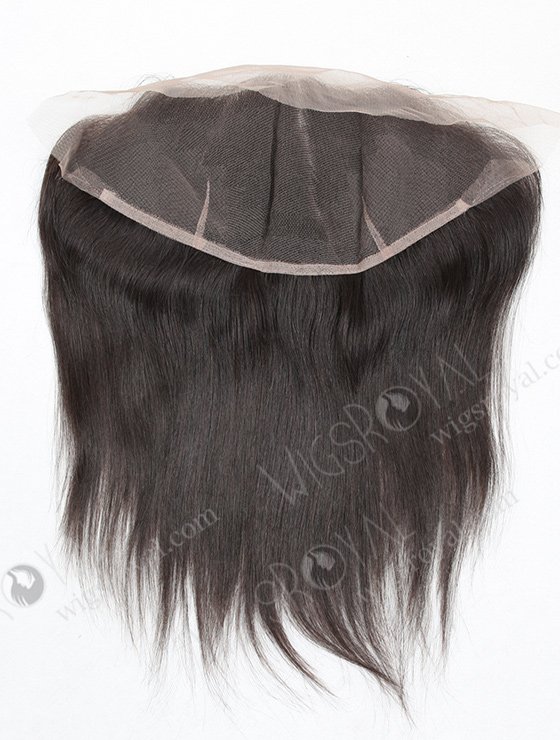 In Stock Indian Virgin Hair 12" Straight Natural Color Lace Frontal SKF-054