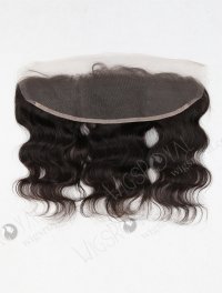 In Stock Brazilian Virgin Hair 12" Natural Wave Natural Color Lace Frontal SKF-060