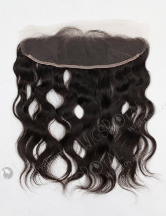 In Stock Brazilian Virgin Hair 16" Natural Wave Natural Color Lace Frontal SKF-007