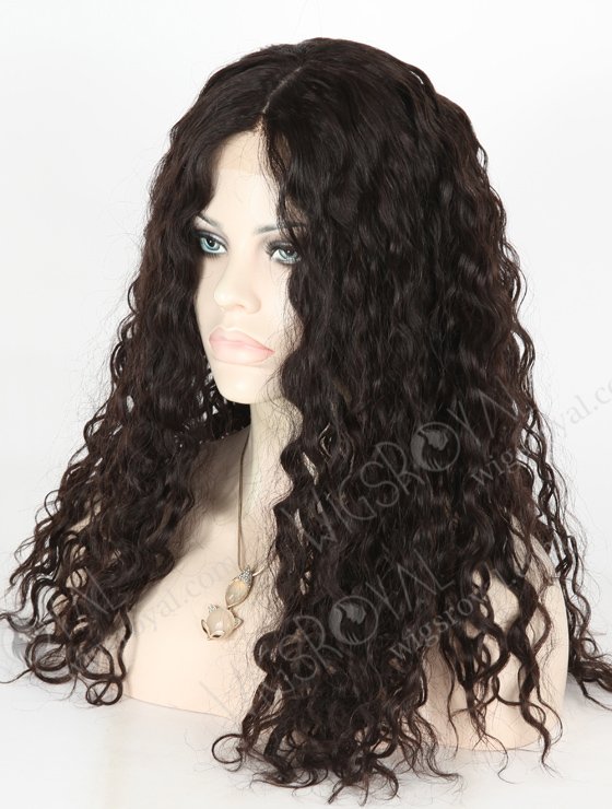 In Stock European Virgin Hair 20" Wavy 25mm Natural Color Jewish Wig JWS-01006-12544