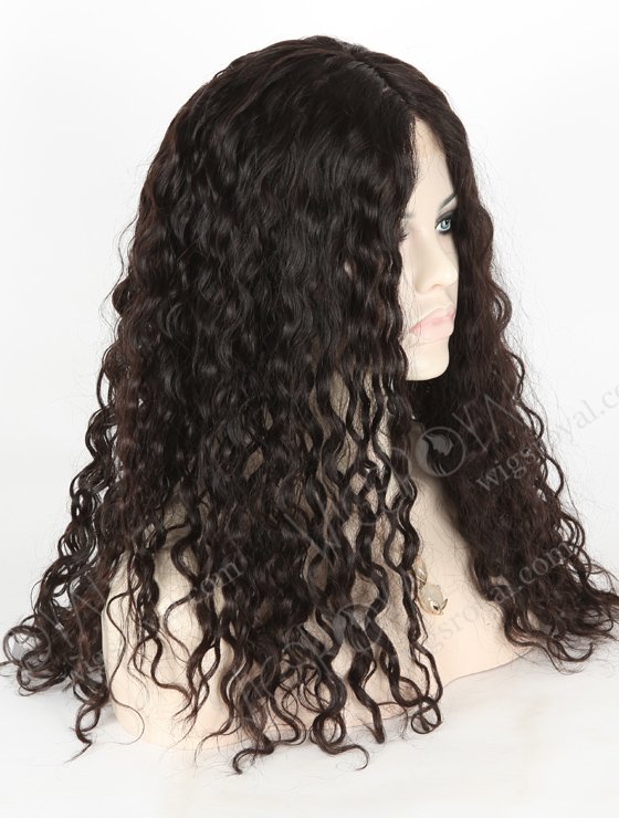 In Stock European Virgin Hair 20" Wavy 25mm Natural Color Jewish Wig JWS-01006-12547