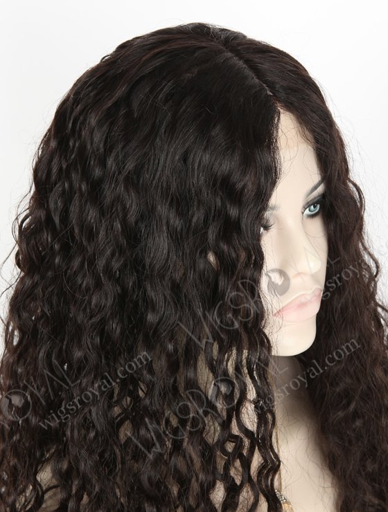 In Stock European Virgin Hair 20" Wavy 25mm Natural Color Jewish Wig JWS-01006-12549