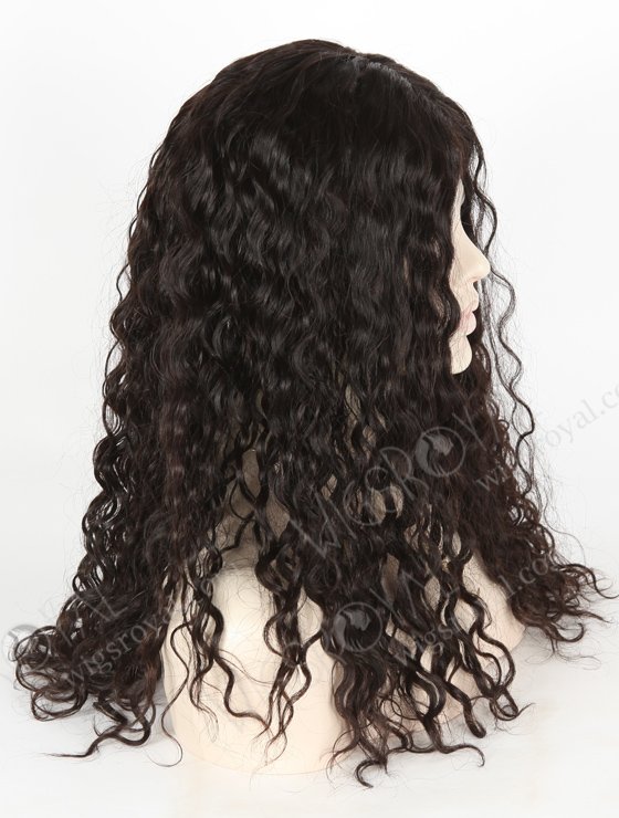 In Stock European Virgin Hair 20" Wavy 25mm Natural Color Jewish Wig JWS-01006-12548
