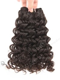 In Stock 7A Peruvian Virgin Hair 10" Double Drawn Water Curl Natural Color Machine Weft SM-6137