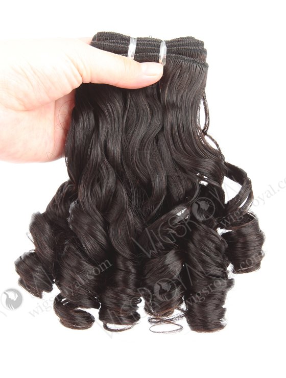 In Stock 5A Peruvian Virgin Hair 14" Double Drawn Deedee Curl Natural Color Machine Weft SM-6131