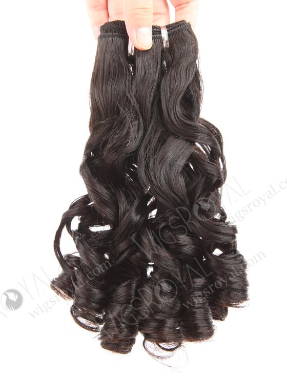 In Stock 5A Peruvian Virgin Hair 16" Double Drawn Deedee Curl Natural Color Machine Weft SM-6132