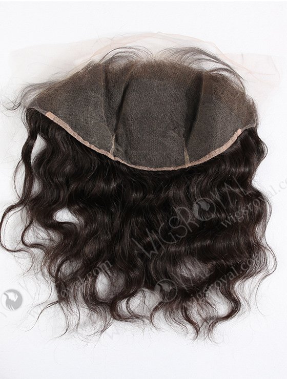 In Stock Brazilian Virgin Hair 12" Natural Wave Natural Color Lace Frontal SKF-044