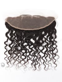 In Stock Brazilian Virgni Hair 14" Natural Curly Natural Color Lace Frontal SKF-074