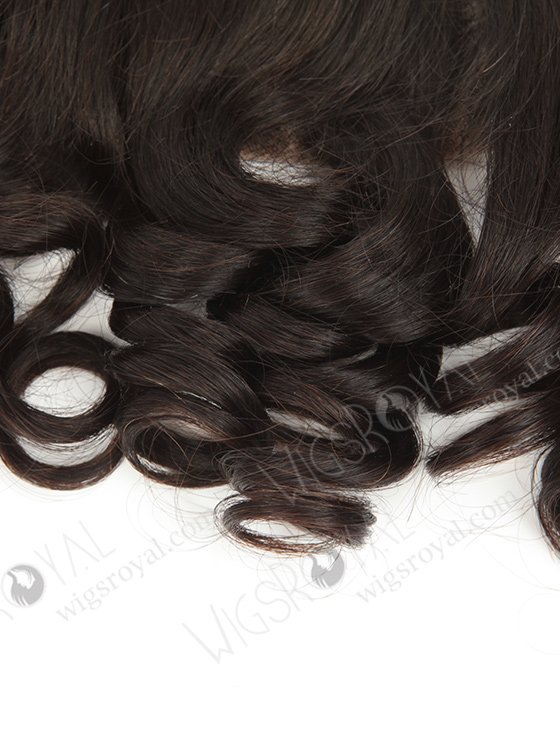 In Stock Brazilian Virgni Hair 16" Big Loose Curl Natural Color Lace Frontal SKF-087-12429