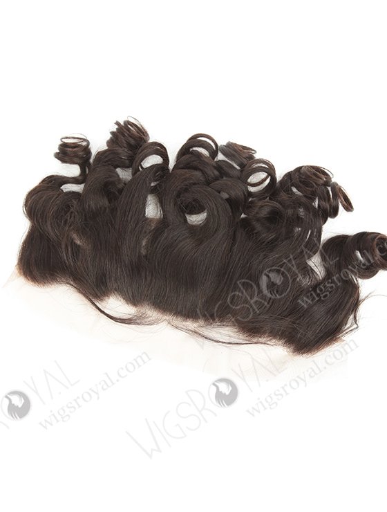 In Stock Brazilian Virgni Hair 16" Big Loose Curl Natural Color Lace Frontal SKF-087-12431